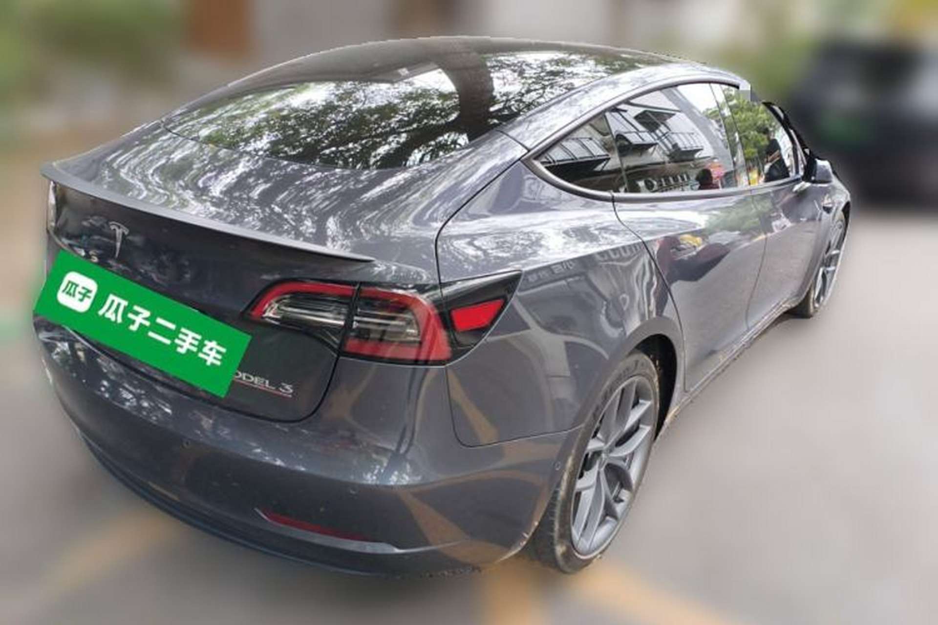 Used Tesla Model 3 2022 Performance High-Performance All-Wheel-Drive Version Rear Right 45 Deg
