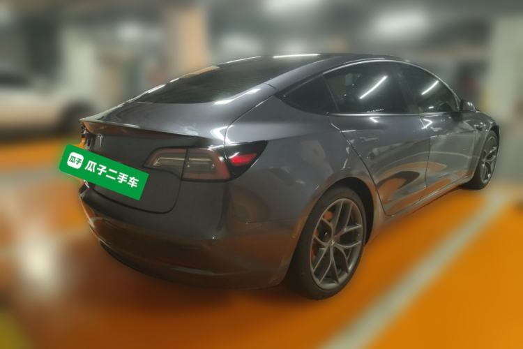Used Tesla Model 3 2022 Performance High-Performance All-Wheel-Drive Version Rear Right 45 Deg