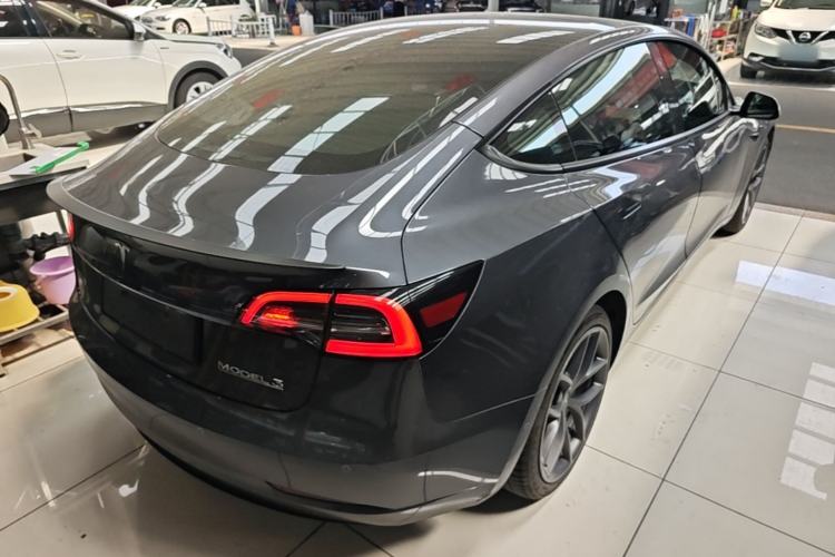 Used Tesla Model 3 2022 Performance High-Performance All-Wheel-Drive Version Rear Right 45 Deg