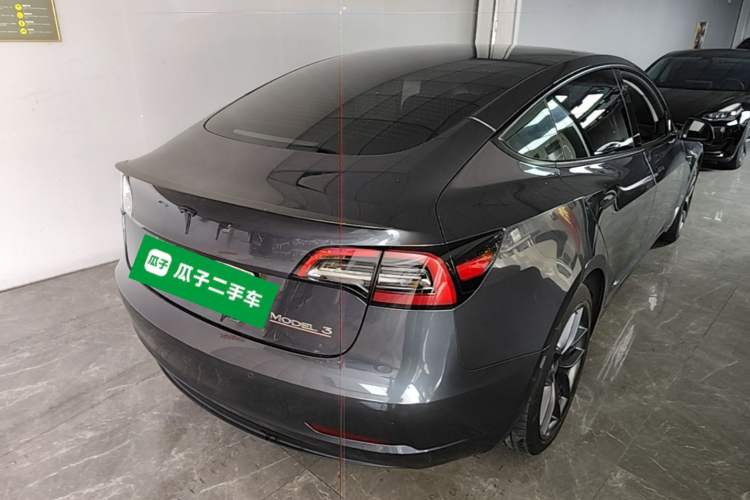 Used Tesla Model 3 2022 Performance High-Performance All-Wheel-Drive Version Rear Right 45 Deg