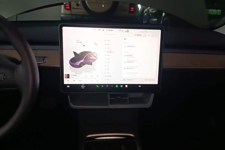 Used Tesla Model 3 2022 Rear-Wheel-Drive Version Audio And AC Panel