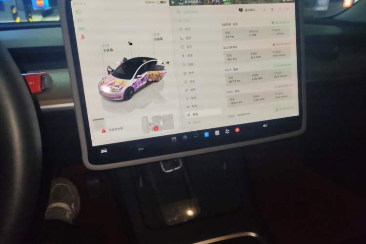 Used Tesla Model 3 2022 Rear-Wheel-Drive Version Audio And AC Panel