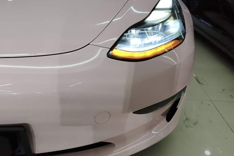 Used Tesla Model 3 2022 Performance High-Performance All-Wheel-Drive Version Left Front Headlight
