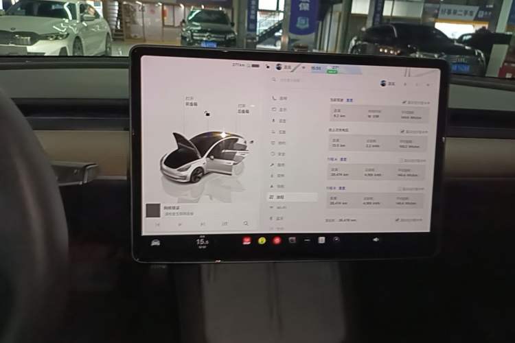 Used Tesla Model 3 2022 Rear-Wheel-Drive Version Audio And AC Panel
