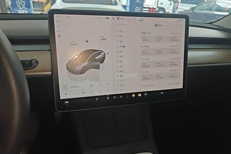 Used Tesla Model 3 2022 Rear-Wheel-Drive Version Audio And AC Panel