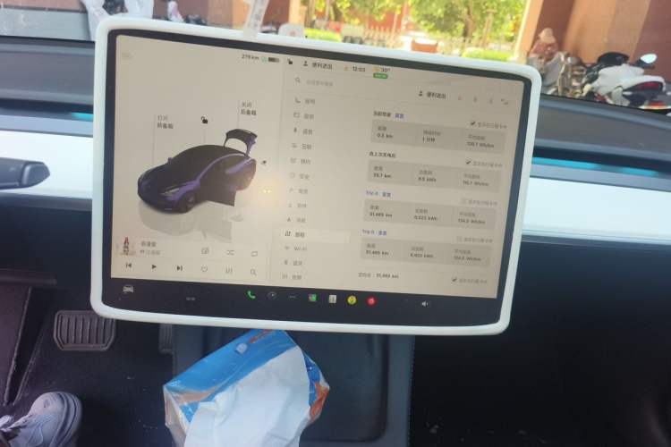 Used Tesla Model 3 2022 Rear-Wheel-Drive Version Audio And AC Panel