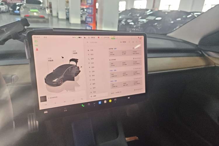 Used Tesla Model 3 2022 Performance High-Performance All-Wheel-Drive Version Audio And AC Panel