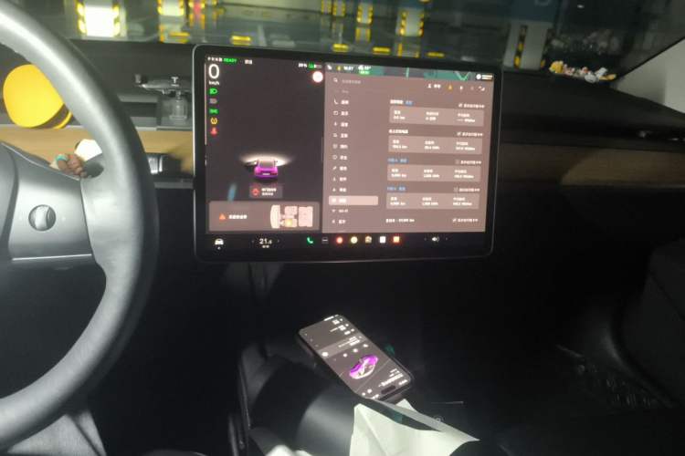 Used Tesla Model 3 2022 Rear-Wheel-Drive Version Audio And AC Panel