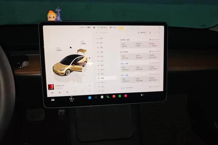 Used Tesla Model 3 2022 Rear-Wheel-Drive Version Audio And AC Panel
