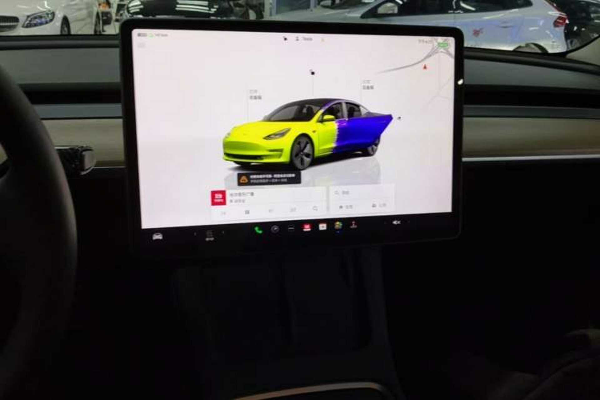 Used Tesla Model 3 2022 Rear-Wheel-Drive Version Audio And AC Panel