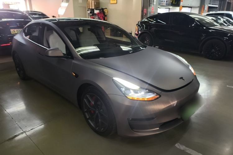 Used Tesla Model 3 2022 Performance High-Performance All-Wheel-Drive Version Front Right 45 Deg