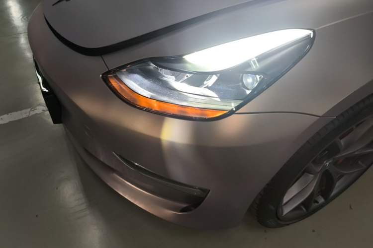 Used Tesla Model 3 2022 Performance High-Performance All-Wheel-Drive Version Left Front Headlight