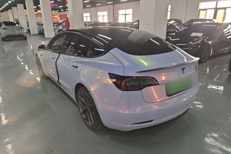 Used Tesla Model 3 2022 Performance High-Performance All-Wheel-Drive Version Rear Left 45 Deg