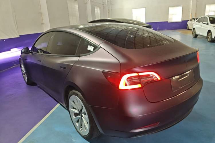 Used Tesla Model 3 2022 Rear-Wheel-Drive Version Rear Left 45 Deg