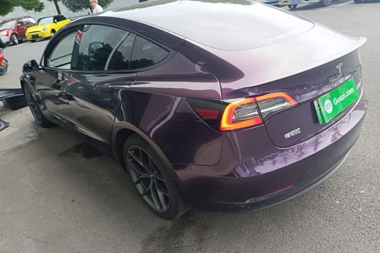 Used Tesla Model 3 2022 Performance High-Performance All-Wheel-Drive Version Rear Left 45 Deg