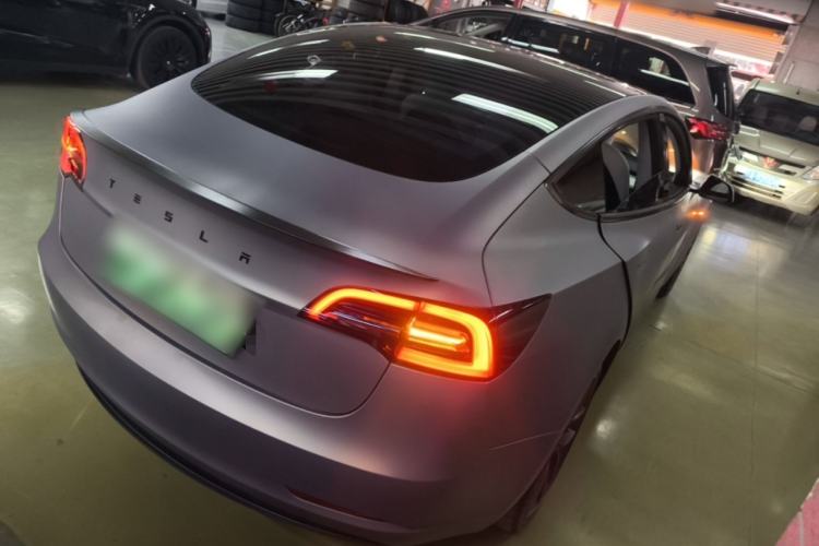 Used Tesla Model 3 2022 Performance High-Performance All-Wheel-Drive Version Rear Right 45 Deg