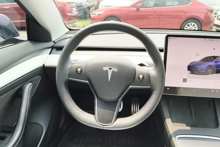 Used Tesla Model 3 2022 Performance High-Performance All-Wheel-Drive Version Steering Wheel