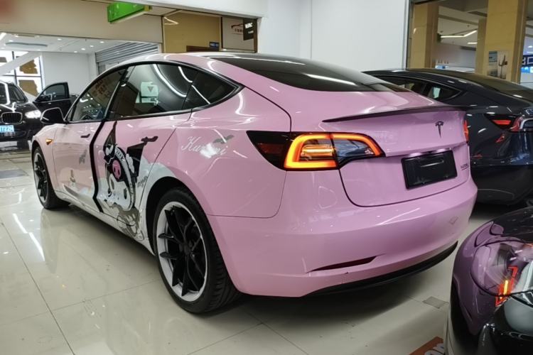 Used Tesla Model 3 2022 Performance High-Performance All-Wheel-Drive Version Rear Left 45 Deg