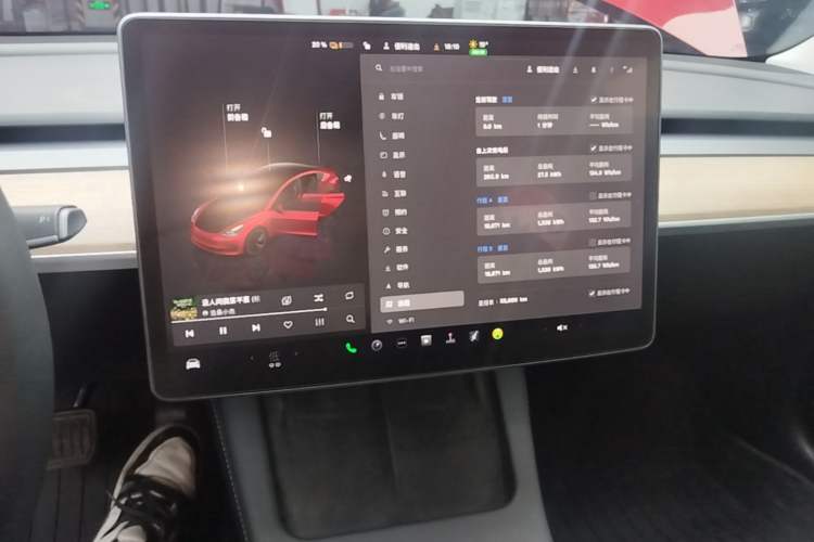 Used Tesla Model 3 2022 Rear-Wheel-Drive Version Audio And AC Panel
