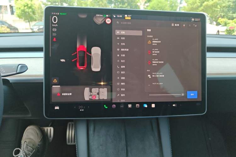 Used Tesla Model 3 2022 Performance High-Performance All-Wheel-Drive Version Audio And AC Panel