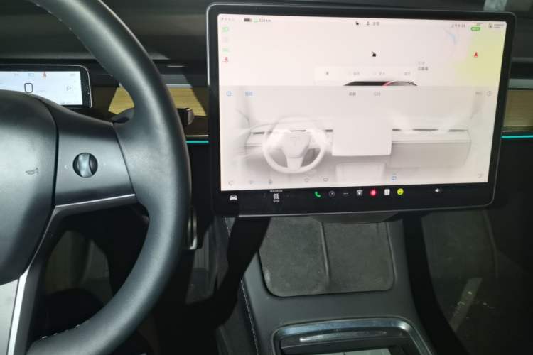 Used Tesla Model 3 2022 Performance High-Performance All-Wheel-Drive Version Audio And AC Panel