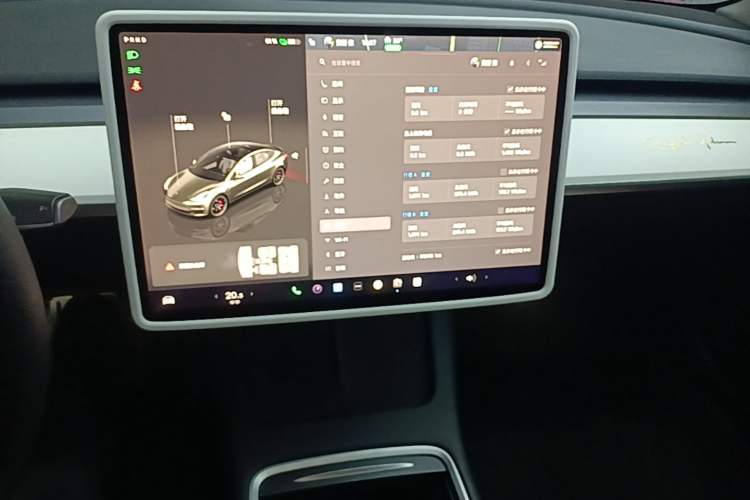 Used Tesla Model 3 2022 Performance High-Performance All-Wheel-Drive Version Audio And AC Panel