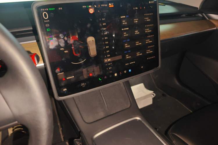 Used Tesla Model 3 2022 Performance High-Performance All-Wheel-Drive Version Audio And AC Panel