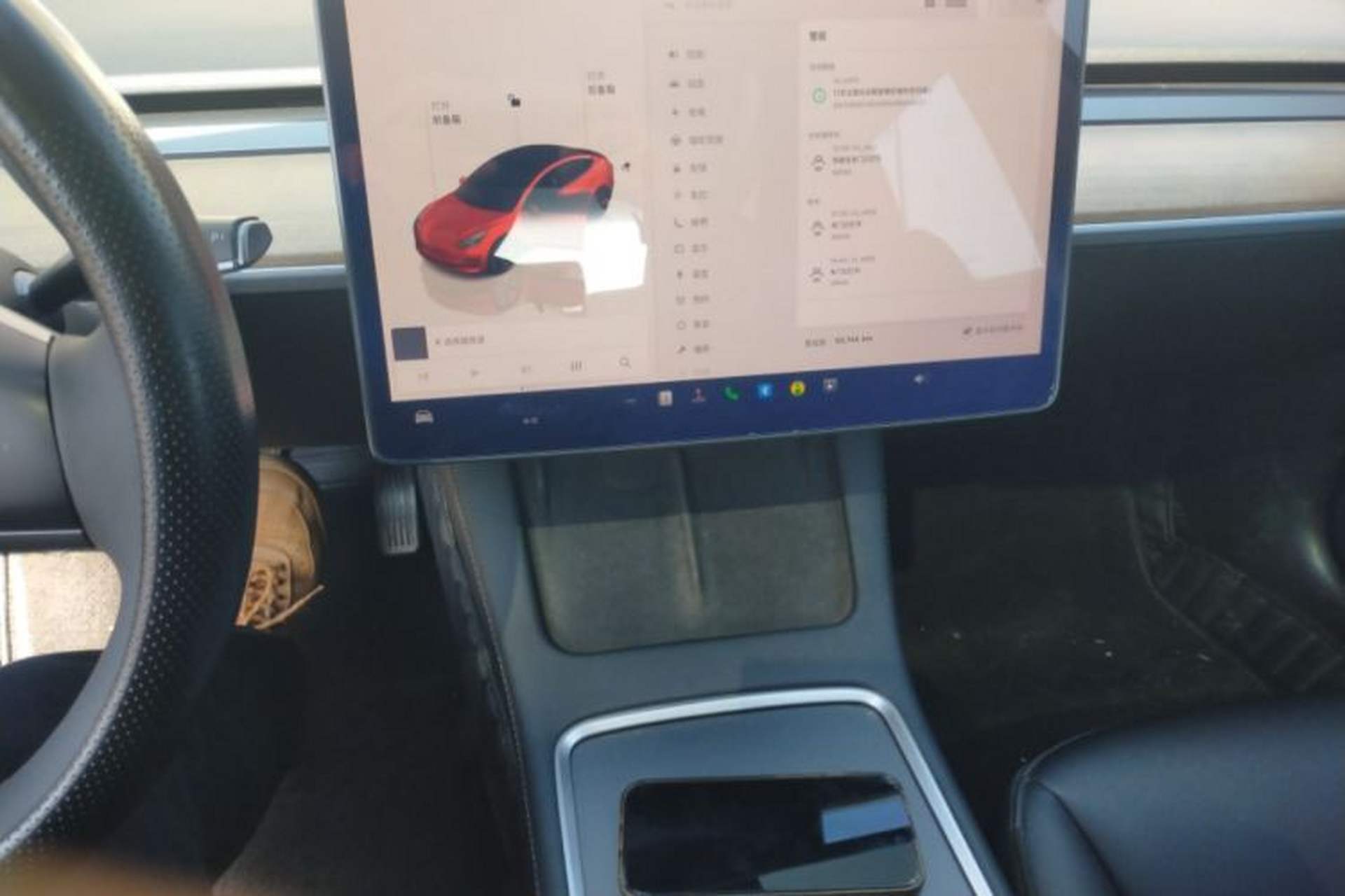 Used Tesla Model 3 2022 Rear-Wheel-Drive Version Audio And AC Panel