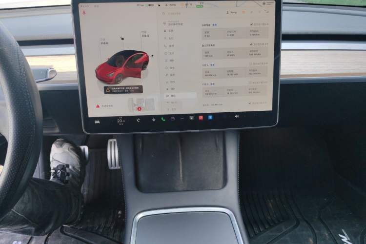 Used Tesla Model 3 2022 Performance High-Performance All-Wheel-Drive Version Audio And AC Panel