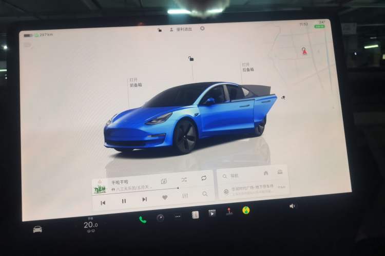 Used Tesla Model 3 2022 Rear-Wheel-Drive Version Audio And AC Panel