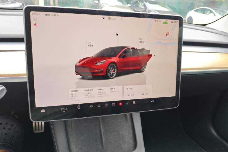 Used Tesla Model 3 2022 Performance High-Performance All-Wheel-Drive Version Audio And AC Panel