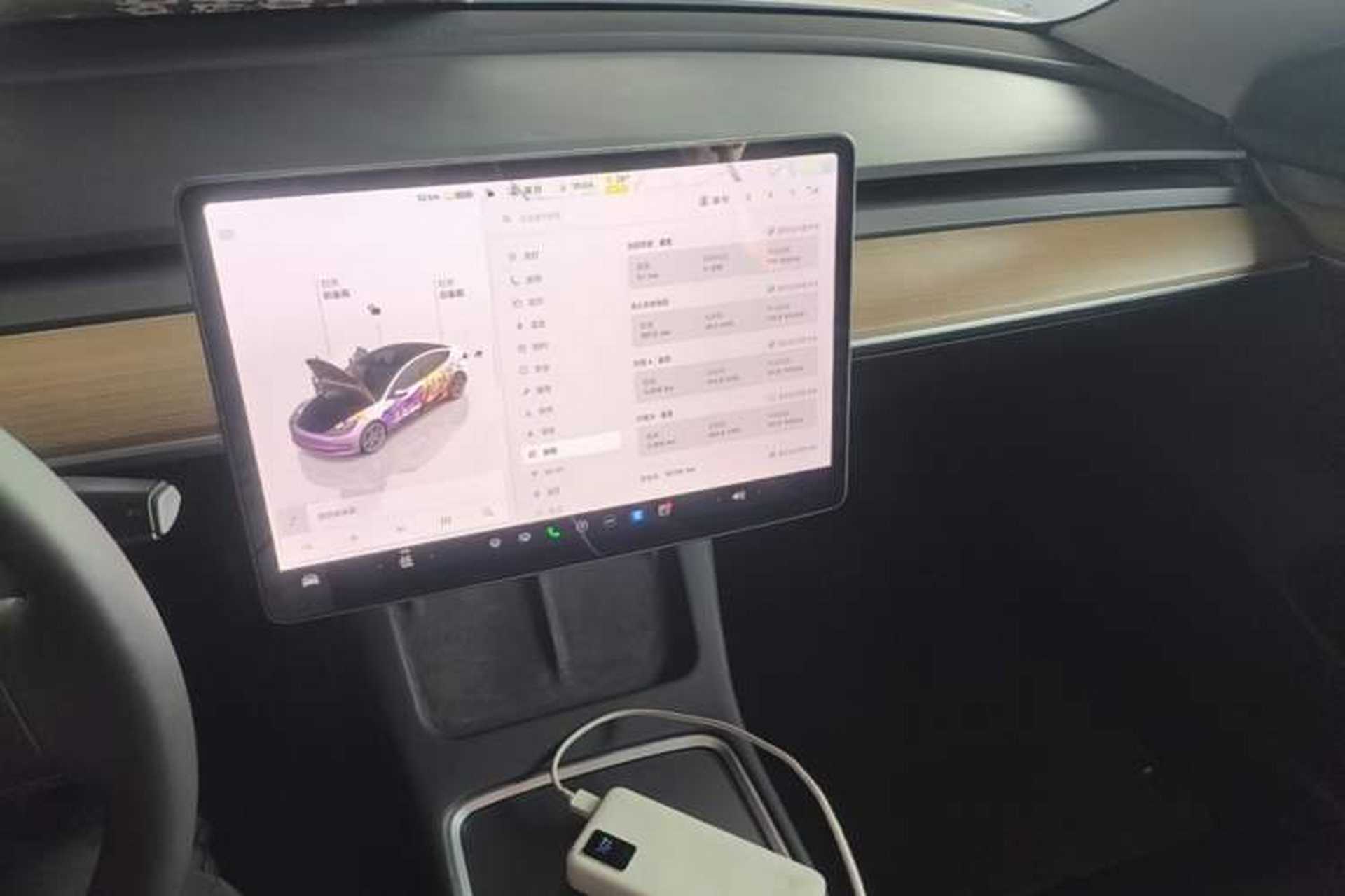 Used Tesla Model 3 2022 Rear-Wheel-Drive Version Audio And AC Panel