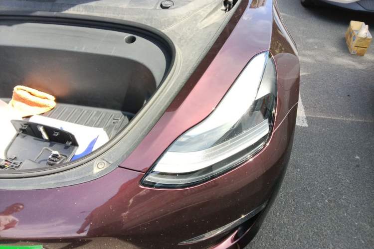Used Tesla Model 3 2022 Performance High-Performance All-Wheel-Drive Version Engine Bay Left