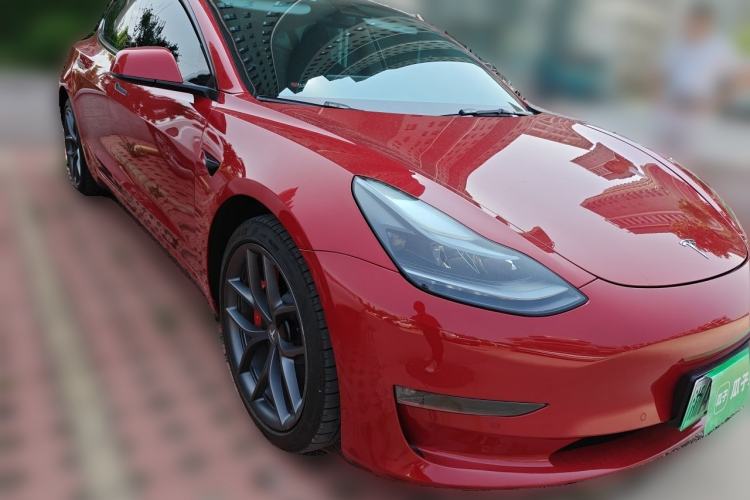 Used Tesla Model 3 2022 Performance High-Performance All-Wheel-Drive Version Front Right 45 Deg
