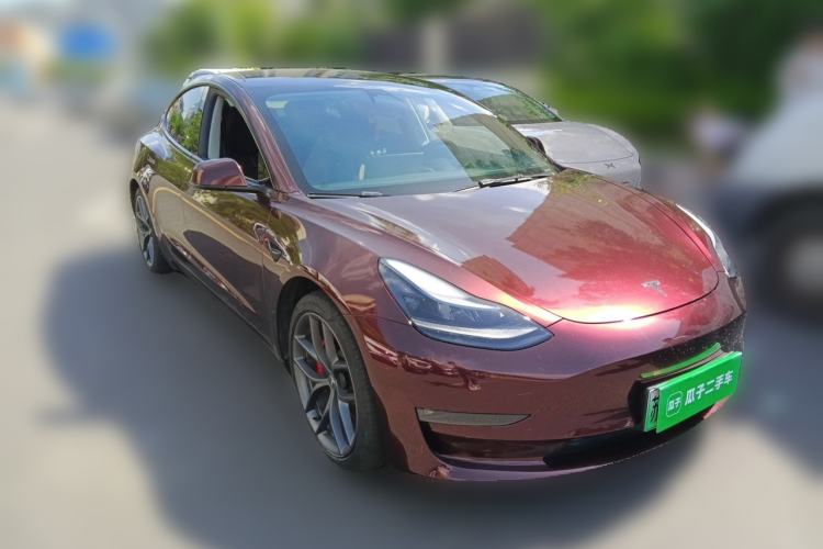 Used Tesla Model 3 2022 Performance High-Performance All-Wheel-Drive Version Front Right 45 Deg