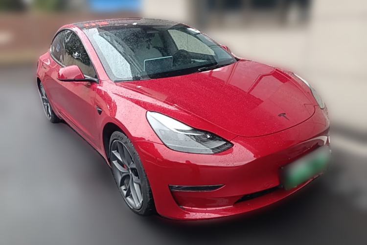 Used Tesla Model 3 2022 Performance High-Performance All-Wheel-Drive Version Front Right 45 Deg