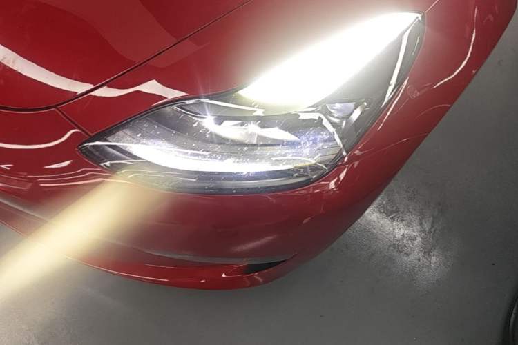 Used Tesla Model 3 2022 Performance High-Performance All-Wheel-Drive Version Left Front Headlight