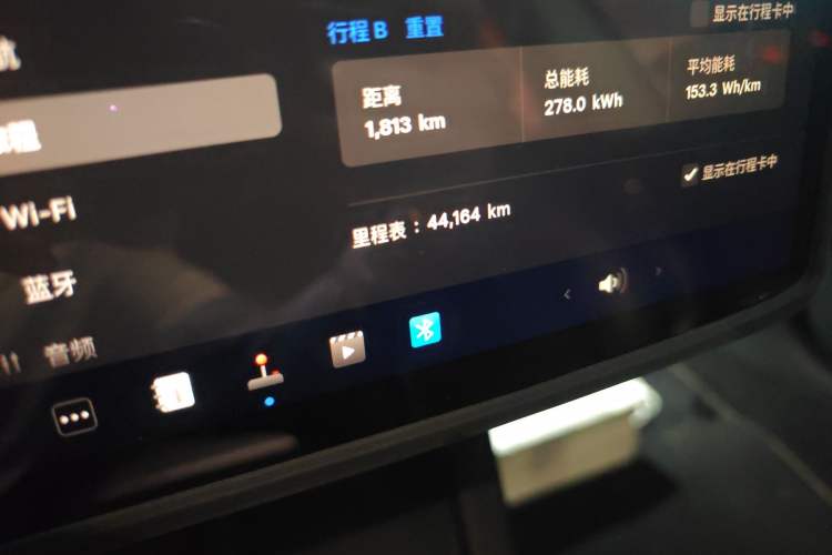 Used Tesla Model 3 2022 Performance High-Performance All-Wheel-Drive Version Odometer Close Up