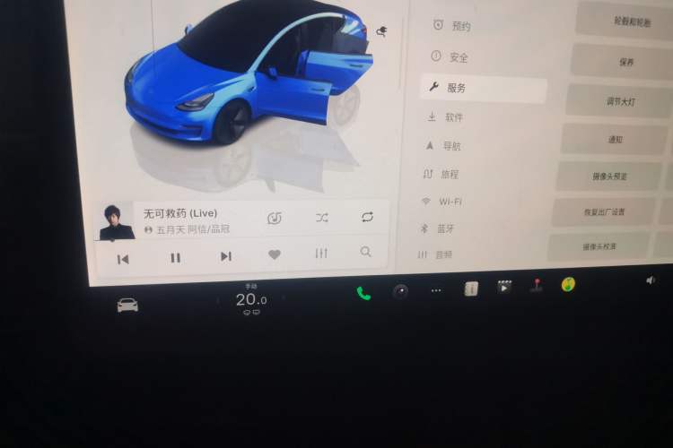 Used Tesla Model 3 2022 Rear-Wheel-Drive Version Odometer Close Up