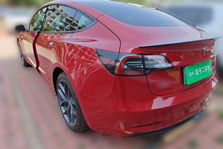 Used Tesla Model 3 2022 Performance High-Performance All-Wheel-Drive Version Rear Left 45 Deg