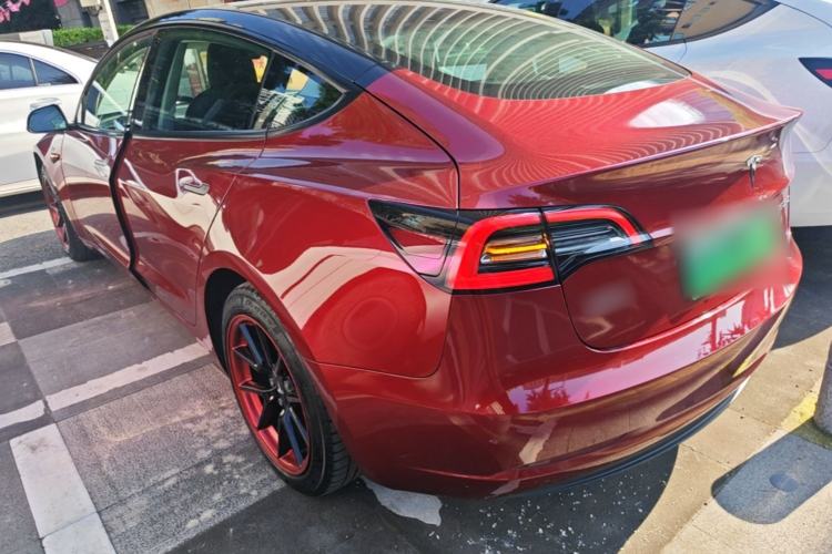 Used Tesla Model 3 2022 Rear-Wheel-Drive Version Rear Left 45 Deg