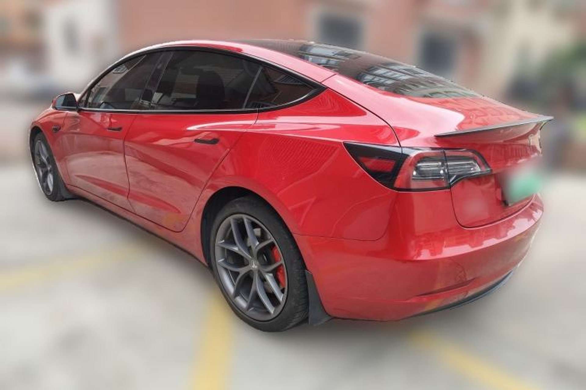 Used Tesla Model 3 2022 Performance High-Performance All-Wheel-Drive Version Rear Left 45 Deg