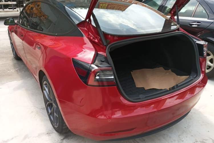 Used Tesla Model 3 2022 Performance High-Performance All-Wheel-Drive Version Rear Left 45 Deg