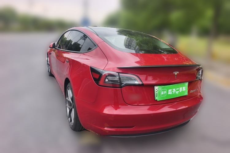 Used Tesla Model 3 2022 Performance High-Performance All-Wheel-Drive Version Rear Left 45 Deg
