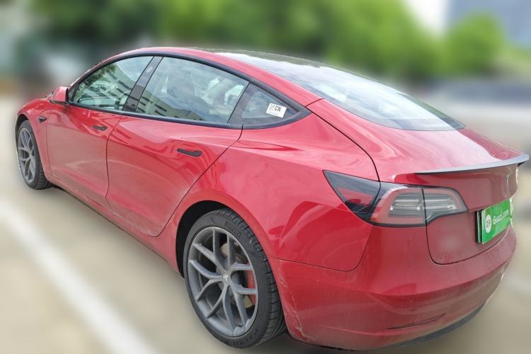Used Tesla Model 3 2022 Performance High-Performance All-Wheel-Drive Version Rear Left 45 Deg