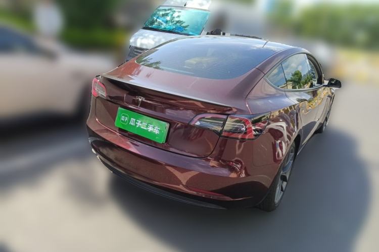 Used Tesla Model 3 2022 Performance High-Performance All-Wheel-Drive Version Rear Right 45 Deg