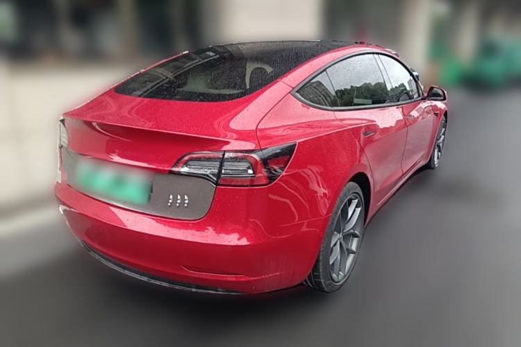 Used Tesla Model 3 2022 Performance High-Performance All-Wheel-Drive Version Rear Right 45 Deg