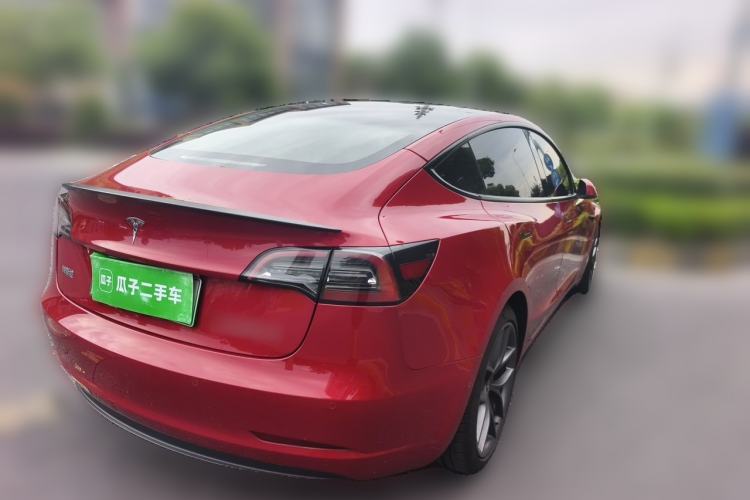 Used Tesla Model 3 2022 Performance High-Performance All-Wheel-Drive Version Rear Right 45 Deg
