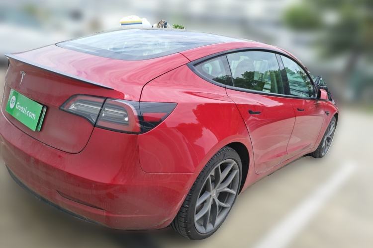 Used Tesla Model 3 2022 Performance High-Performance All-Wheel-Drive Version Rear Right 45 Deg