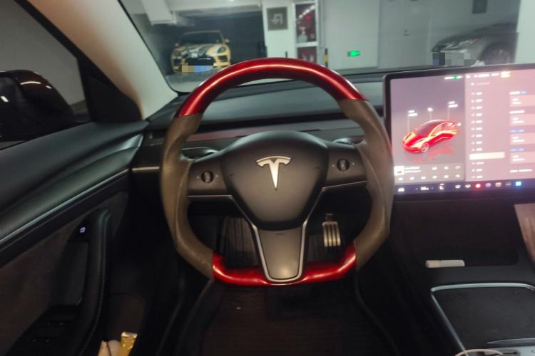 Used Tesla Model 3 2022 Performance High-Performance All-Wheel-Drive Version Steering Wheel